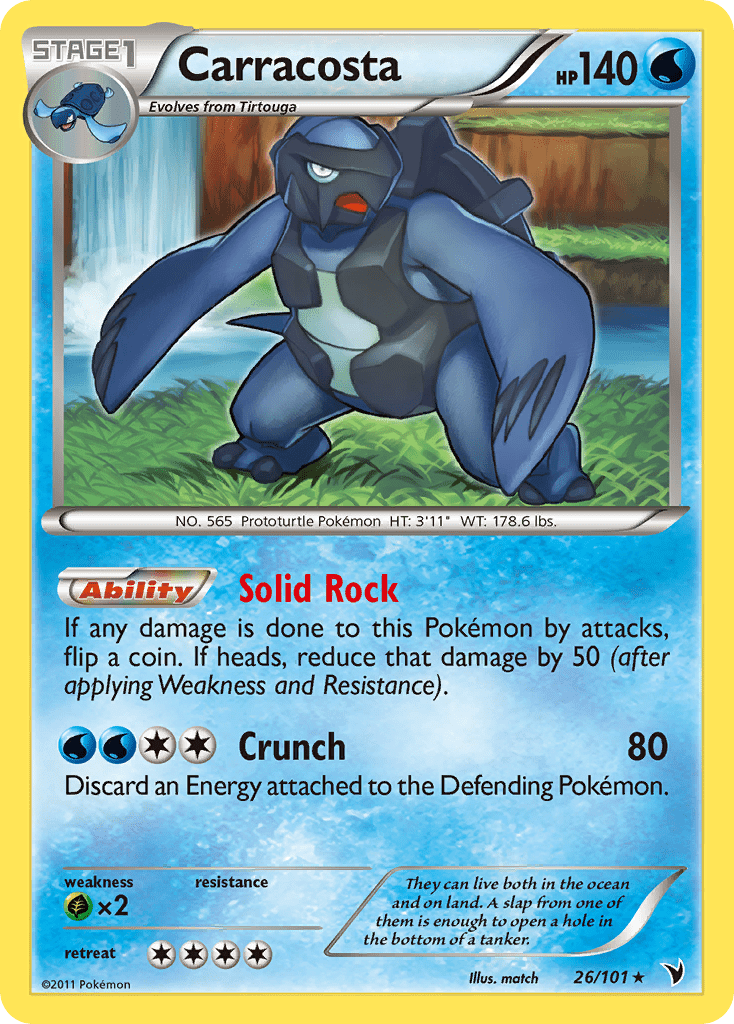 Carracosta (26/101) [Black & White: Noble Victories] Pokemon Single Pokémon  | Multizone: Comics And Games