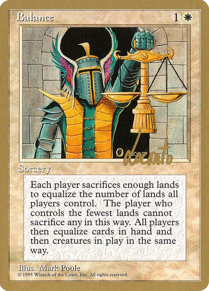 Balance (Michael Loconto) [Pro Tour Collector Set] MTG Single Magic: The Gathering  | Multizone: Comics And Games