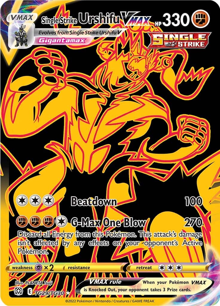 Single Strike Urshifu VMAX (TG29/TG30) [Sword & Shield: Brilliant Stars] Pokemon Single Pokémon  | Multizone: Comics And Games