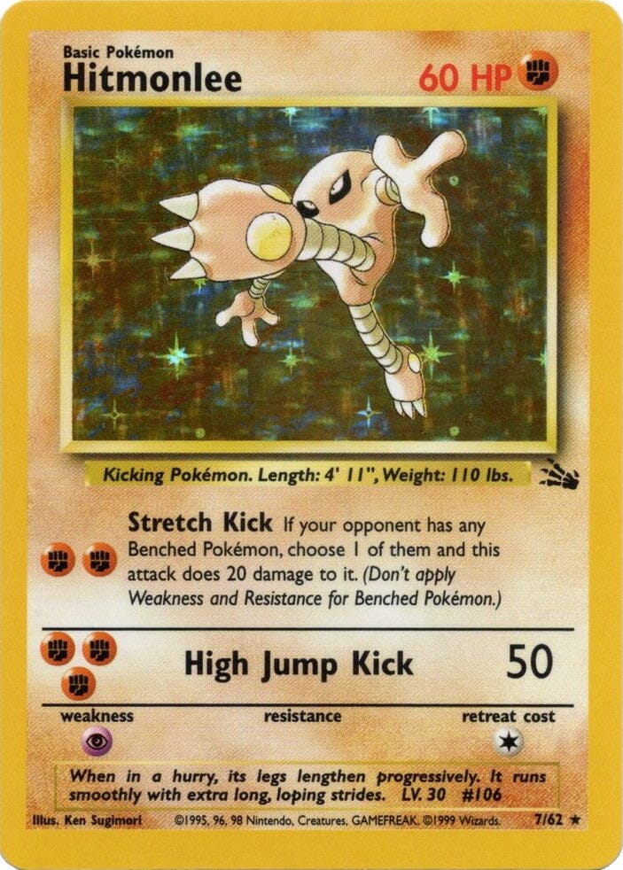 Hitmonlee (7/62) [Fossil Unlimited] Pokemon Single Pokémon  | Multizone: Comics And Games
