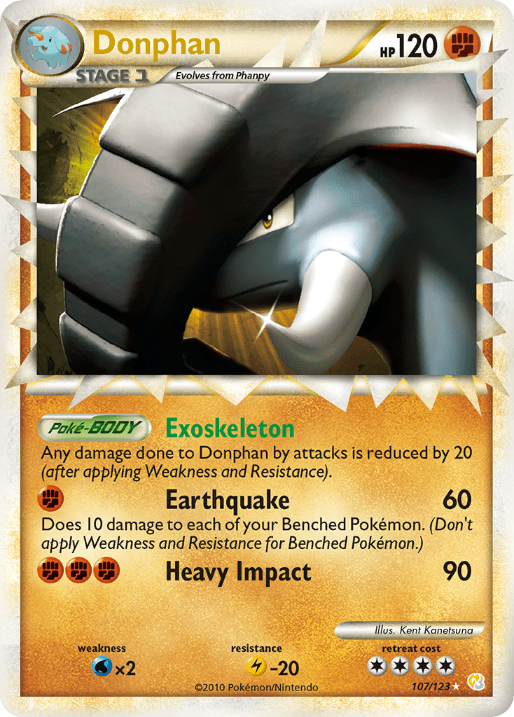 Donphan (107/123) [HeartGold & SoulSilver: Base Set] Pokemon Single Pokémon  | Multizone: Comics And Games