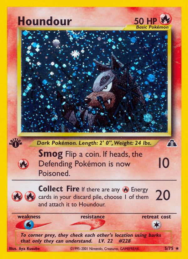 Houndour (5/75) [Neo Discovery 1st Edition] Pokemon Single Pokémon  | Multizone: Comics And Games