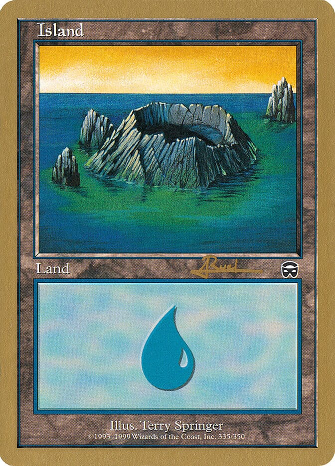 Island (335) (Antoine Ruel) [World Championship Decks 2001] MTG Single Magic: The Gathering  | Multizone: Comics And Games