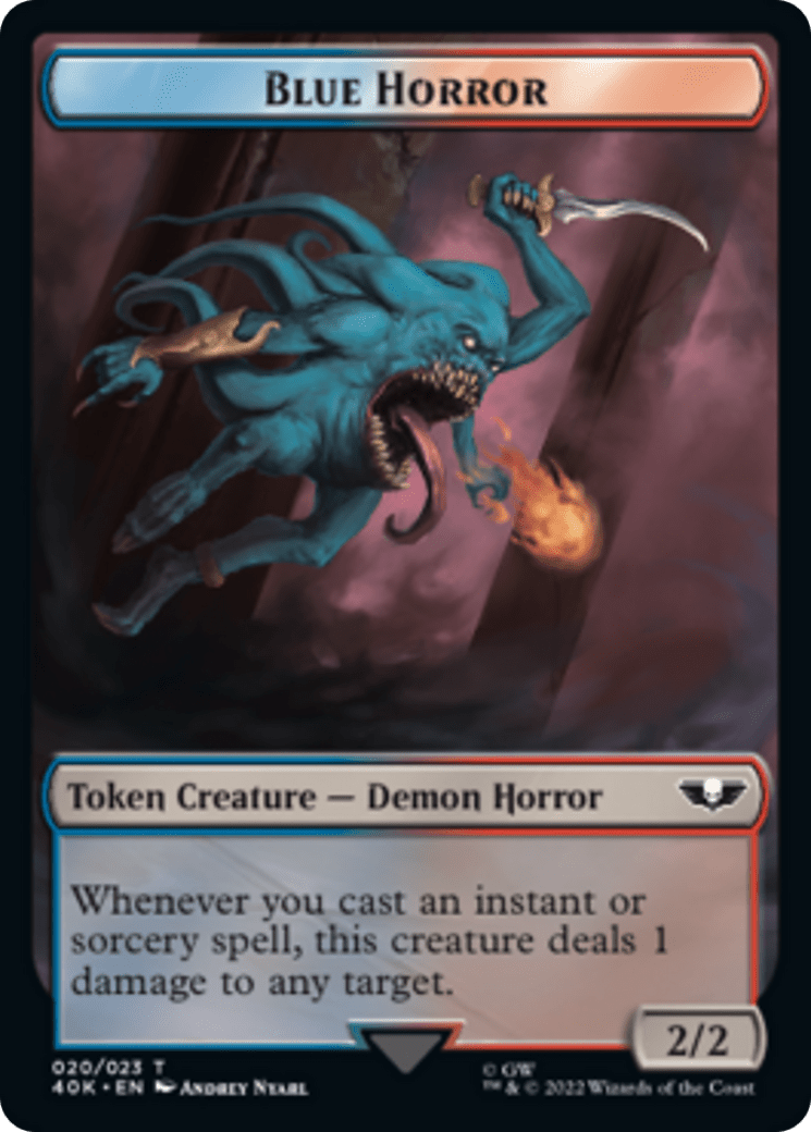 Spawn // Blue Horror (Surge Foil) [Universes Beyond: Warhammer 40,000 Tokens] MTG Single Magic: The Gathering  | Multizone: Comics And Games