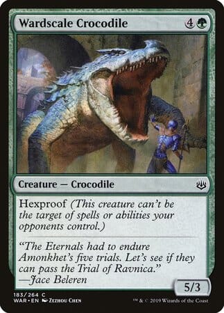 Wardscale Crocodile [War of the Spark] MTG Single Magic: The Gathering  | Multizone: Comics And Games