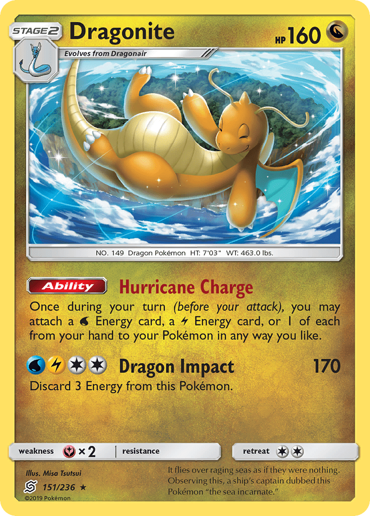 Dragonite (151/236) [Sun & Moon: Unified Minds] Pokemon Single Pokémon  | Multizone: Comics And Games