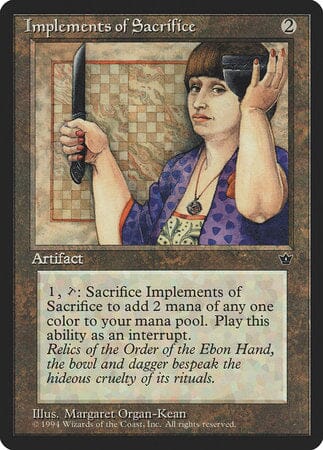 Implements of Sacrifice [Fallen Empires] MTG Single Magic: The Gathering  | Multizone: Comics And Games