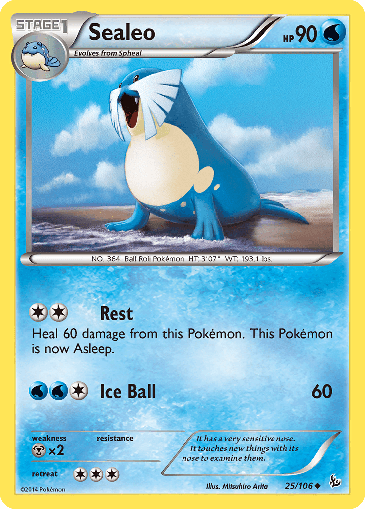 Sealeo (25/106) [XY: Flashfire] Pokemon Single Pokémon  | Multizone: Comics And Games