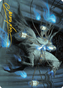 Patrician Geist Art Card (Gold-Stamped Signature) [Innistrad: Midnight Hunt Art Series] MTG Single Magic: The Gathering  | Multizone: Comics And Games