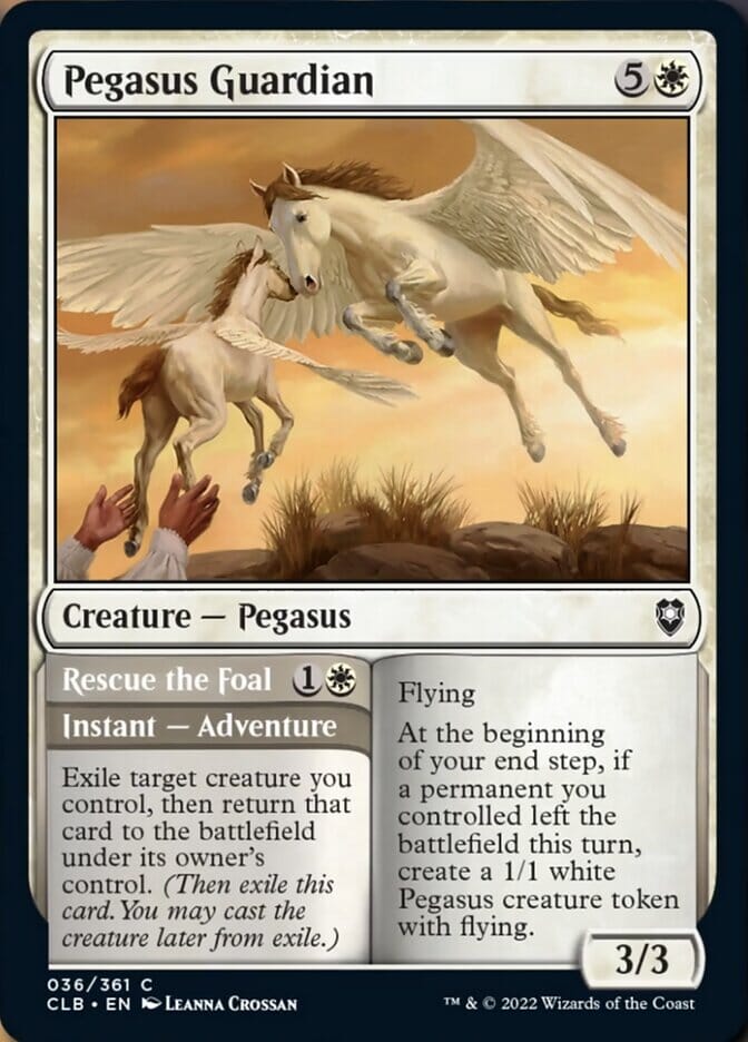 Pegasus Guardian // Rescue the Foal [Commander Legends: Battle for Baldur's Gate] MTG Single Magic: The Gathering  | Multizone: Comics And Games