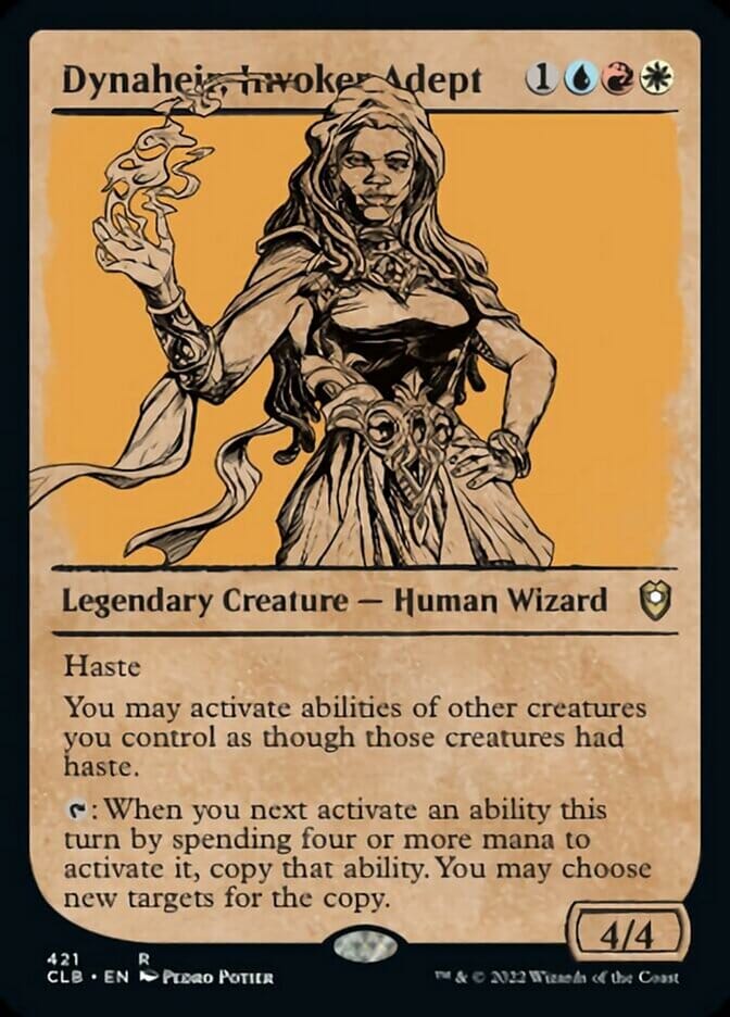 Dynaheir, Invoker Adept (Showcase) [Commander Legends: Battle for Baldur's Gate] MTG Single Magic: The Gathering  | Multizone: Comics And Games