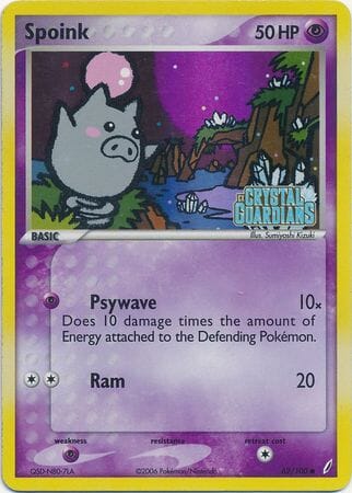 Spoink (62/100) (Stamped) [EX: Crystal Guardians] Pokemon Single Pokémon  | Multizone: Comics And Games