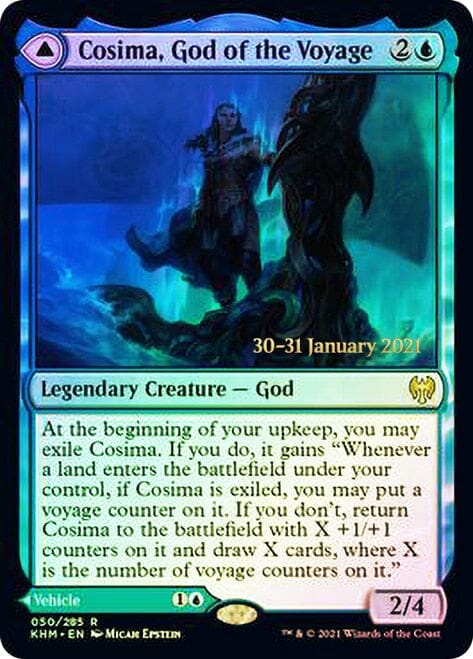 Cosima, God of the Voyage // The Omenkeel [Kaldheim Prerelease Promos] MTG Single Magic: The Gathering  | Multizone: Comics And Games