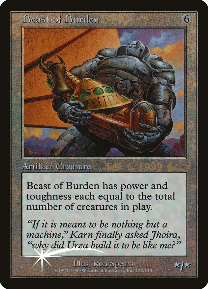 Beast of Burden [Urza's Legacy Promos] MTG Single Magic: The Gathering  | Multizone: Comics And Games