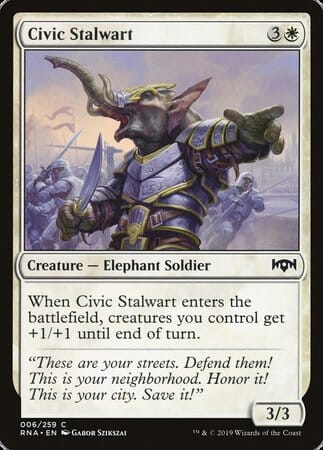 Civic Stalwart [Ravnica Allegiance] MTG Single Magic: The Gathering  | Multizone: Comics And Games