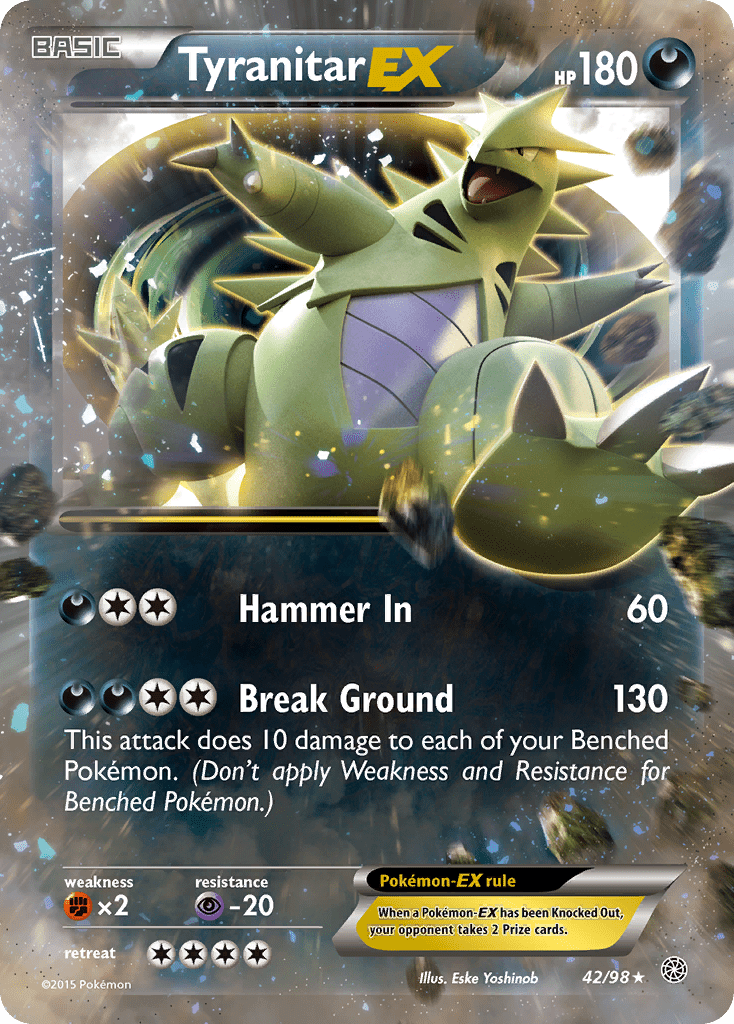 Tyranitar EX (42/98) [XY: Ancient Origins] Pokemon Single Pokémon  | Multizone: Comics And Games