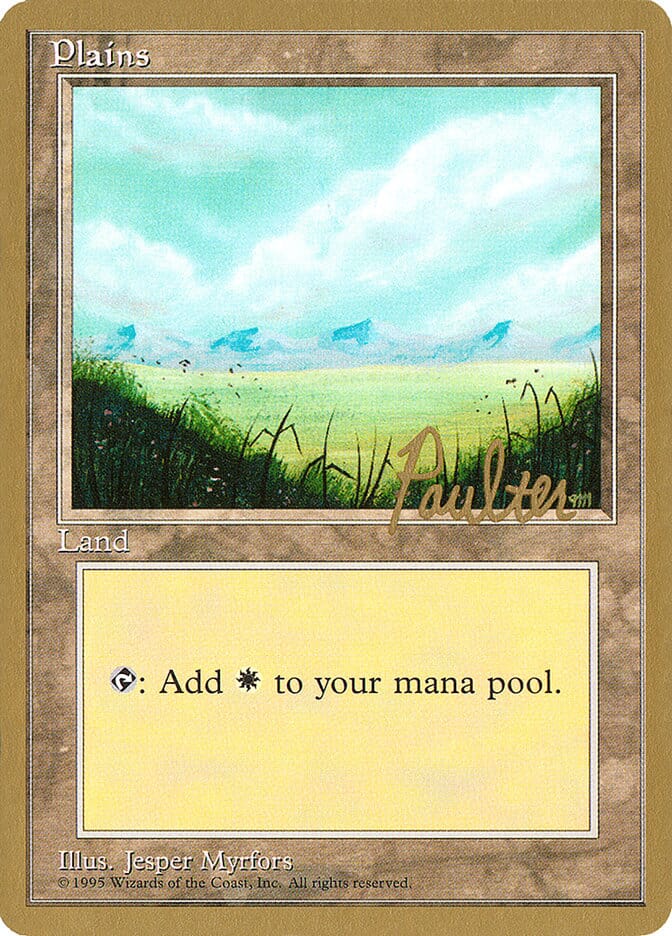 Plains (pp366) (Preston Poulter) [Pro Tour Collector Set] MTG Single Magic: The Gathering  | Multizone: Comics And Games