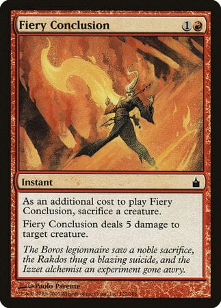 Fiery Conclusion [Ravnica: City of Guilds] MTG Single Magic: The Gathering  | Multizone: Comics And Games