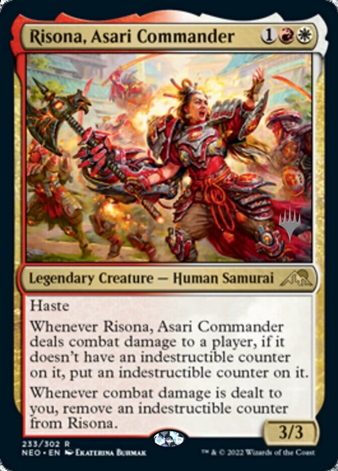 Risona, Asari Commander (Promo Pack) [Kamigawa: Neon Dynasty Promos] MTG Single Magic: The Gathering  | Multizone: Comics And Games