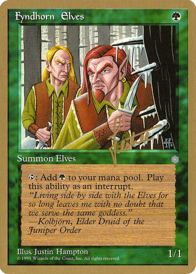 Fyndhorn Elves (Bertrand Lestree) [Pro Tour Collector Set] MTG Single Magic: The Gathering  | Multizone: Comics And Games