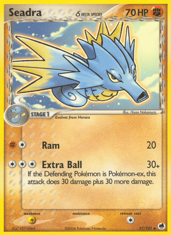 Seadra (37/101) (Delta Species) [EX: Dragon Frontiers] Pokemon Single Pokémon  | Multizone: Comics And Games