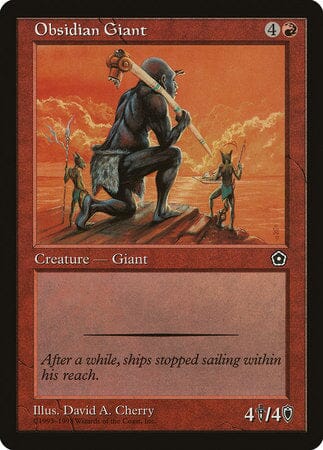 Obsidian Giant [Portal Second Age] MTG Single Magic: The Gathering  | Multizone: Comics And Games