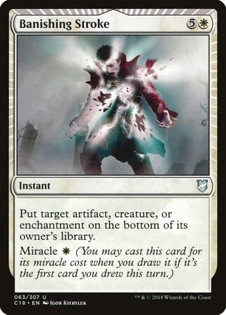 Banishing Stroke [Commander 2018] MTG Single Magic: The Gathering  | Multizone: Comics And Games