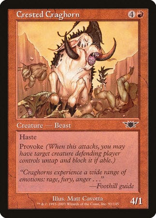 Crested Craghorn [Legions] MTG Single Magic: The Gathering  | Multizone: Comics And Games