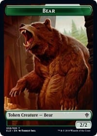 Bear // Food (15) Double-sided Token [Throne of Eldraine Tokens] MTG Single Magic: The Gathering  | Multizone: Comics And Games