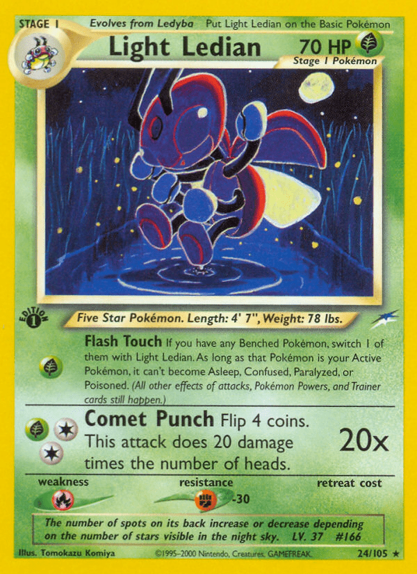 Light Ledian (24/105) [Neo Destiny 1st Edition] Pokemon Single Pokémon  | Multizone: Comics And Games