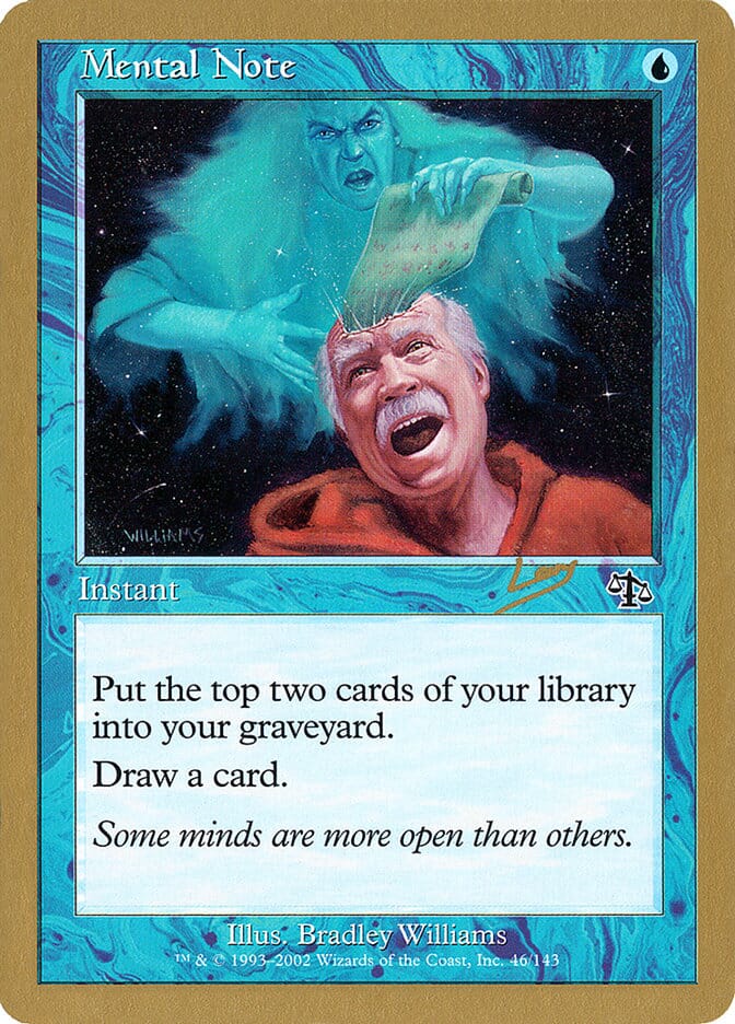 Mental Note (Raphael Levy) [World Championship Decks 2002] MTG Single Magic: The Gathering  | Multizone: Comics And Games