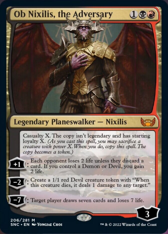 Ob Nixilis, the Adversary [Streets of New Capenna] MTG Single Magic: The Gathering  | Multizone: Comics And Games