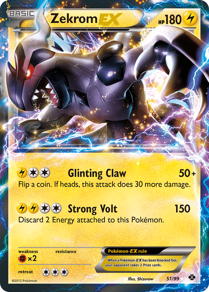 Zekrom EX (51/99) [Black & White: Next Destinies] Pokemon Single Pokémon  | Multizone: Comics And Games