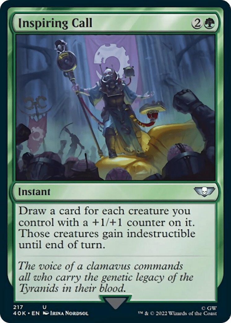 Inspiring Call [Universes Beyond: Warhammer 40,000] MTG Single Magic: The Gathering  | Multizone: Comics And Games