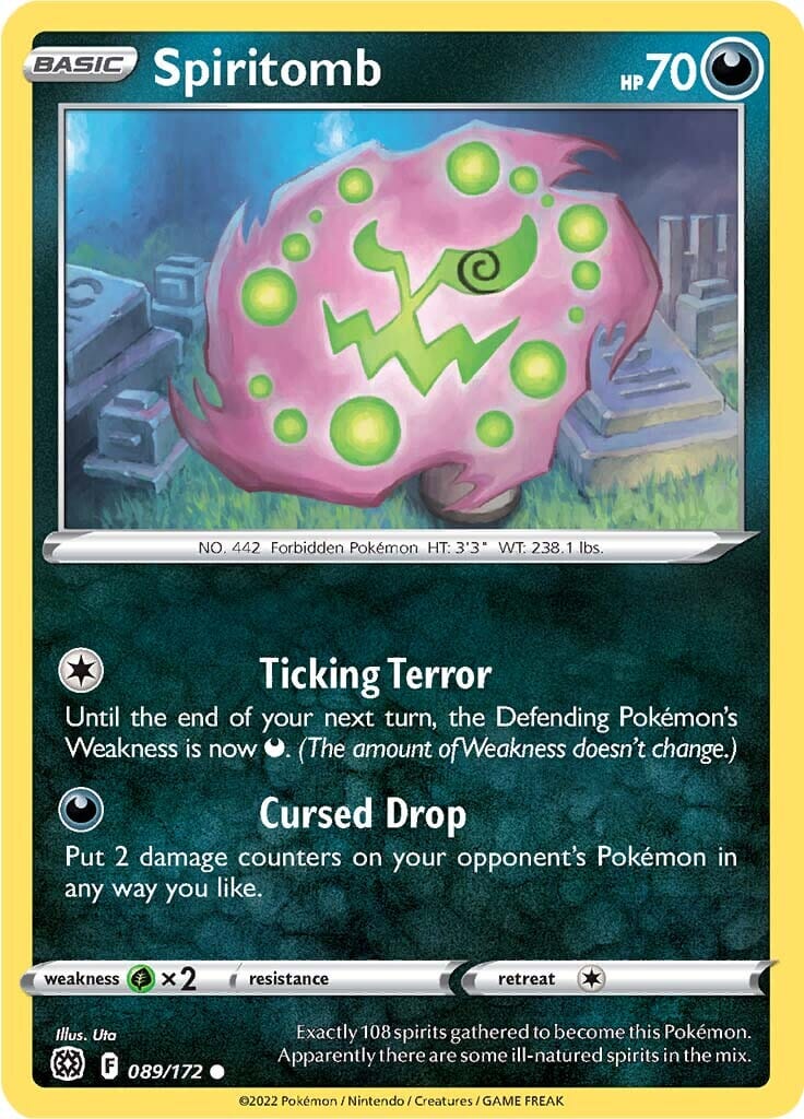 Spiritomb (089/172) [Sword & Shield: Brilliant Stars] Pokemon Single Pokémon  | Multizone: Comics And Games