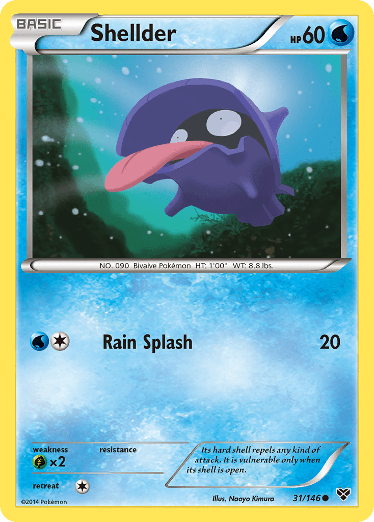 Shellder (31/146) [XY: Base Set] Pokemon Single Pokémon  | Multizone: Comics And Games