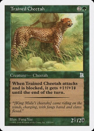 Trained Cheetah [Portal Three Kingdoms] MTG Single Magic: The Gathering  | Multizone: Comics And Games