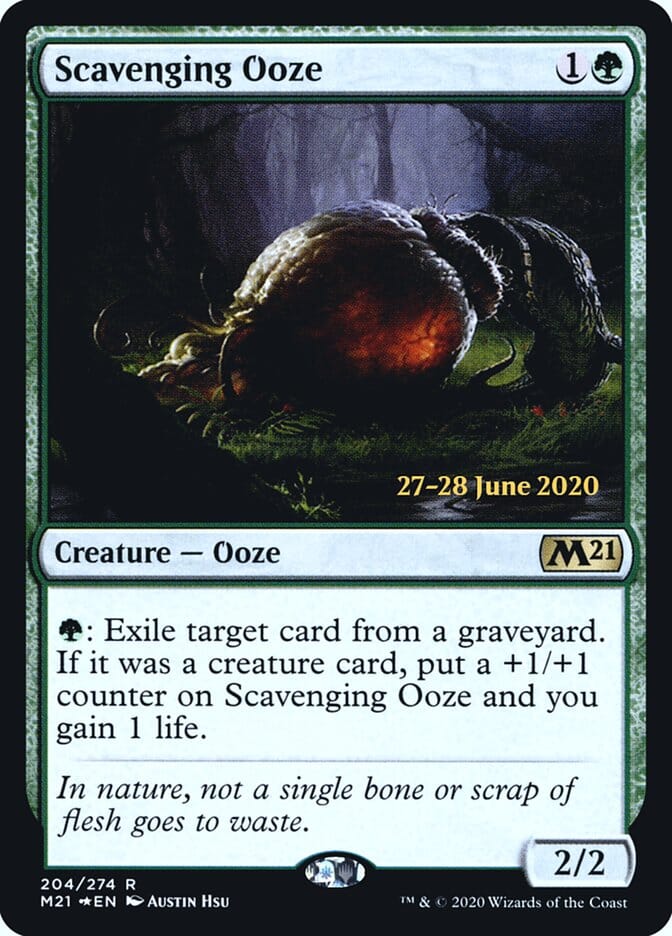 Scavenging Ooze [Core Set 2021 Prerelease Promos] MTG Single Magic: The Gathering  | Multizone: Comics And Games