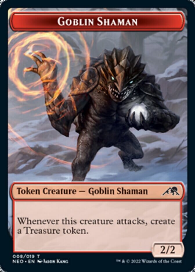 Samurai // Goblin Shaman Double-sided Token [Kamigawa: Neon Dynasty Tokens] MTG Single Magic: The Gathering  | Multizone: Comics And Games