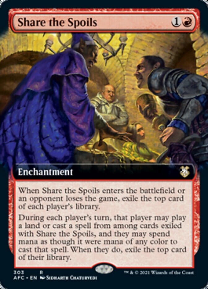 Share the Spoils (Extended) [Dungeons & Dragons: Adventures in the Forgotten Realms Commander] MTG Single Magic: The Gathering  | Multizone: Comics And Games