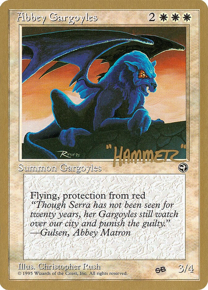 Abbey Gargoyles (Shawn "Hammer" Regnier) (SB) [Pro Tour Collector Set] MTG Single Magic: The Gathering  | Multizone: Comics And Games