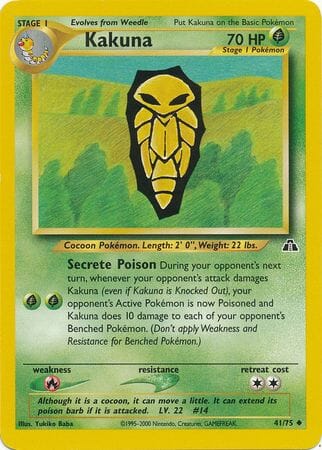 Kakuna (41/75) [Neo Discovery Unlimited] Pokemon Single Pokémon  | Multizone: Comics And Games