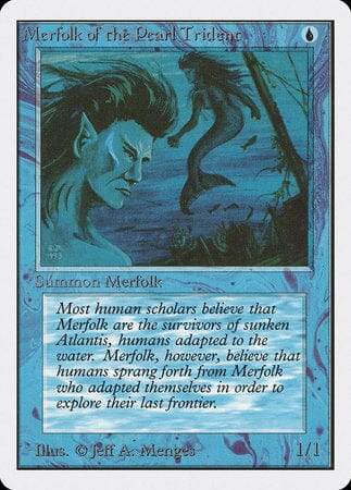 Merfolk of the Pearl Trident [Unlimited Edition] MTG Single Magic: The Gathering  | Multizone: Comics And Games