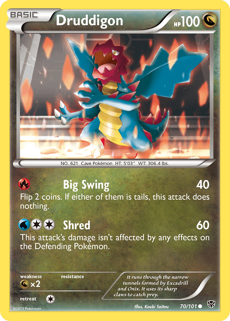Druddigon (70/101) [Black & White: Plasma Blast] Pokemon Single Pokémon  | Multizone: Comics And Games