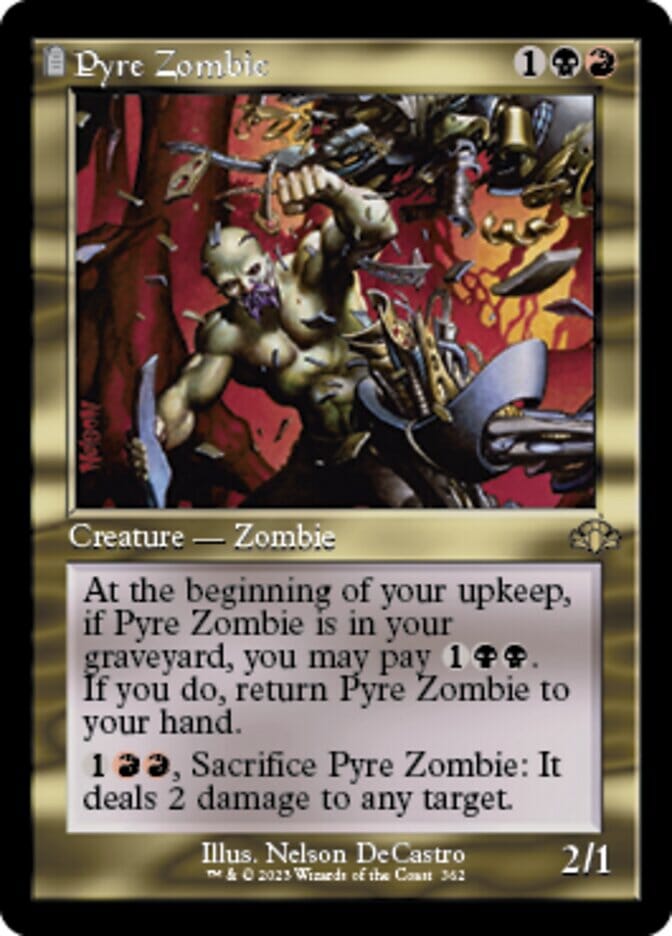 Pyre Zombie (Retro) [Dominaria Remastered] MTG Single Magic: The Gathering  | Multizone: Comics And Games