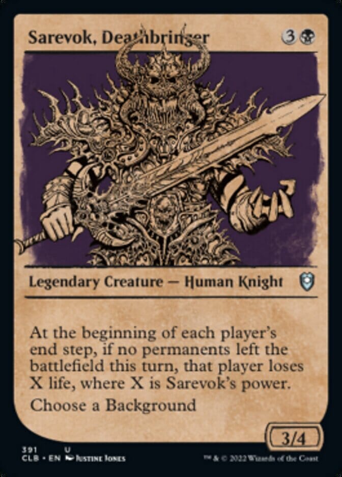 Sarevok, Deathbringer (Showcase) [Commander Legends: Battle for Baldur's Gate] MTG Single Magic: The Gathering  | Multizone: Comics And Games