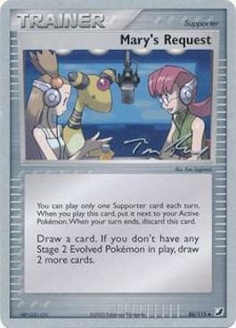 Mary's Request (86/115) (Legendary Ascent - Tom Roos) [World Championships 2007] Pokemon Single Pokémon  | Multizone: Comics And Games