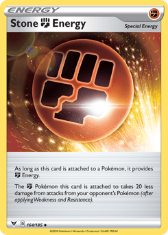 Stone Fighting Energy (164/185) [Sword & Shield: Vivid Voltage] Pokemon Single Pokémon  | Multizone: Comics And Games