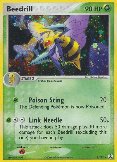 Beedrill (1/112) [EX: FireRed & LeafGreen] Pokemon Single Pokémon  | Multizone: Comics And Games