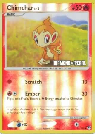Chimchar (76/130) [Burger King Promos: 2008 Collection] Pokemon Single Pokémon  | Multizone: Comics And Games